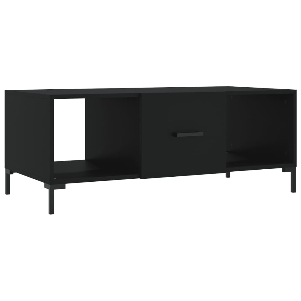  Coffee Table, Black, 102x50x40 Cm, Wood-based Material