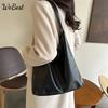 Spring New Korean Texture Trend Fashion Minimalist Casual Shoulder Tote Bag Women