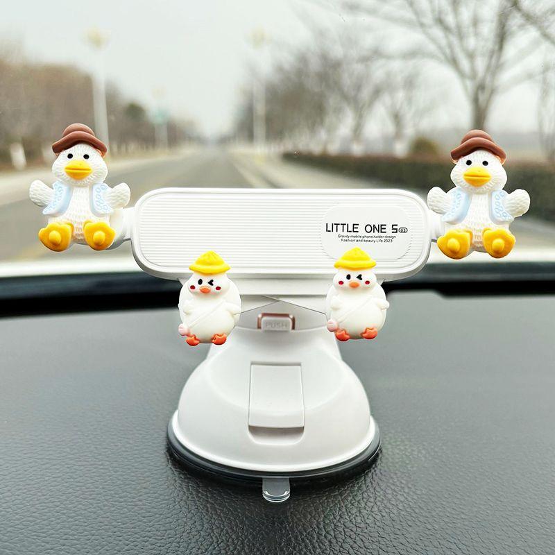 Strawberry Bear Magnetic Car Phone Holder with Firm Suction - Cute Interior Navigation Accessory