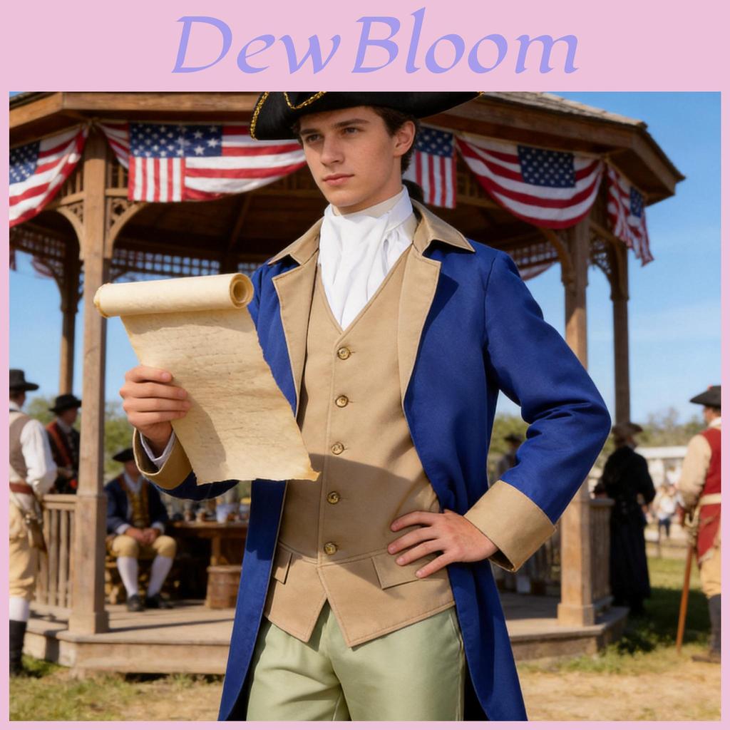 American Independence Day Cosplay Costume For Men With Polyester Fabric For Anime Stage Performances