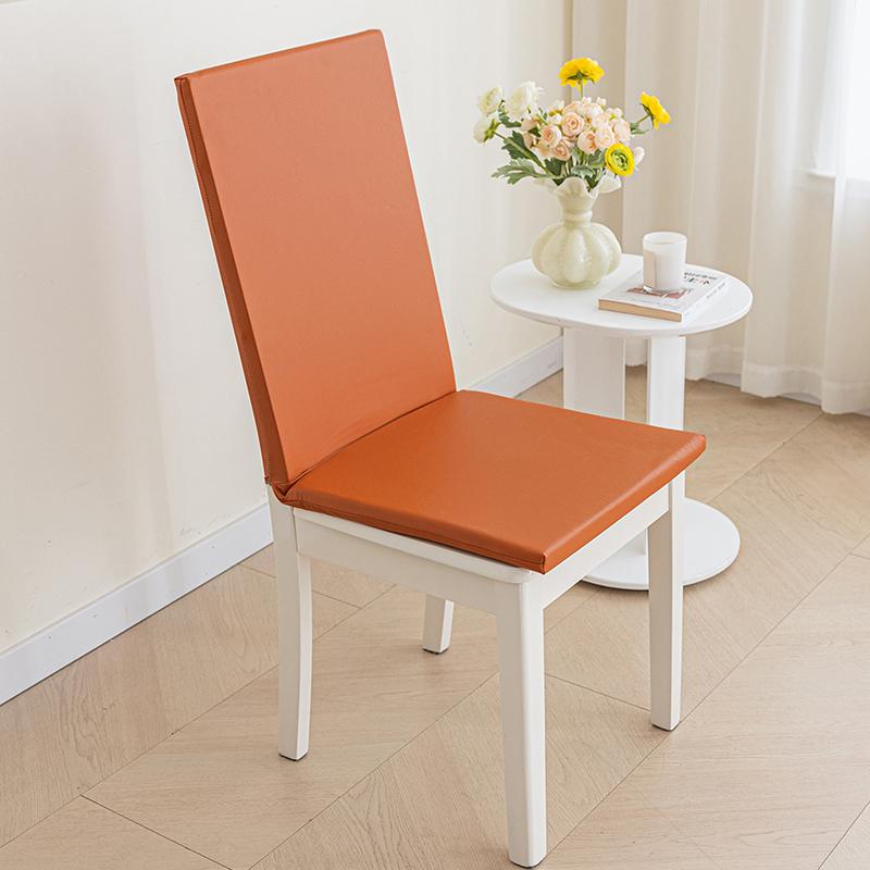 Водонепроницаемый чехол для стула из искусственной кожи толстая губчатая подушка интегрированный чехол для спинки сиденья чехол для сиденья офиса отеля столовой 2950₽