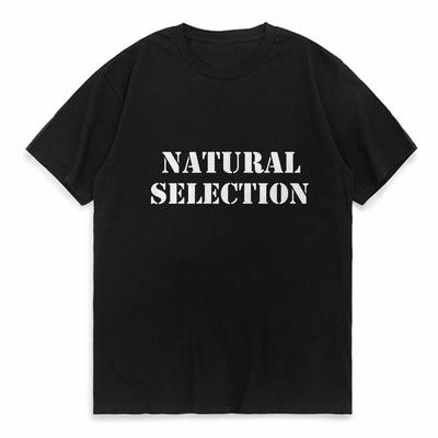 Natürliche Selektion Druck Grafik Herren T-Shirt Sommer Streetwear Kurzarm T-Shirts Mode Lässig Rundhals Hipster Stil t shirt