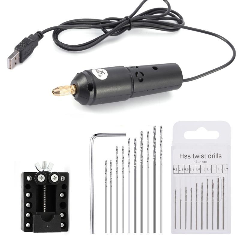 360 Type USB Mini Electric Drill Silicone Crystal Pearl Punch Micro Electric Grinder