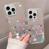 Colorful Graffiti Heart Pattern Phone Case For iPhone 11 12 13 Pro 16 15 14 13 Pro Max 17 Air X XR XS 7 8 Plus Back Mirror Cover