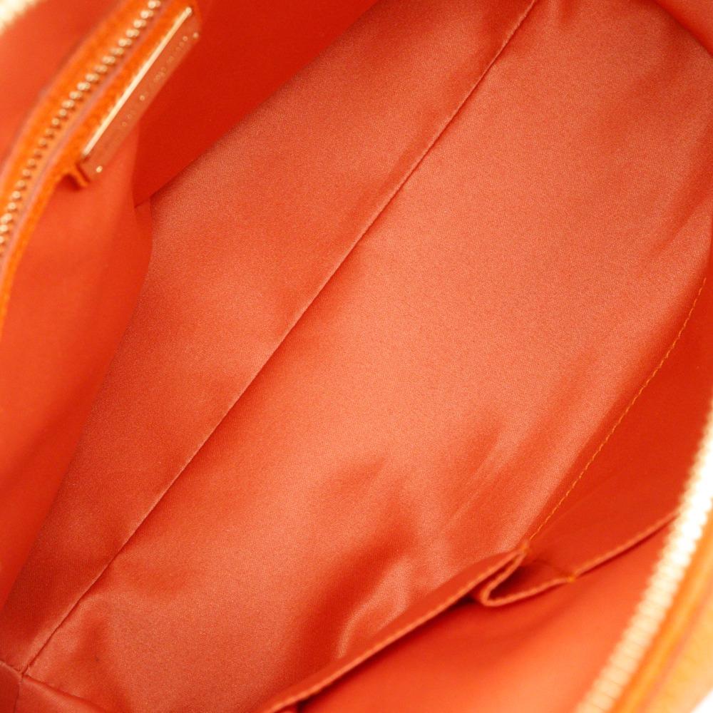Salvatore Ferragamo Fiamma Handbag 2WAYShoulder Orange leather Women Used