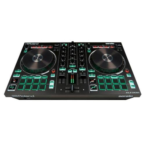 Roland DJ-202 DJ Controller, Serato DJ Compatible, Features TR-909/TR-808/TR-707/TR-606 Sound, Includes Microphone Input, Portable Compact Design