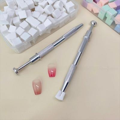 200Pcs Coloring Stamping Gradient Nail Sponge Set Soft High Rebound Diy Manicure Makeup Sponge Nail Care With Grabbing Pen