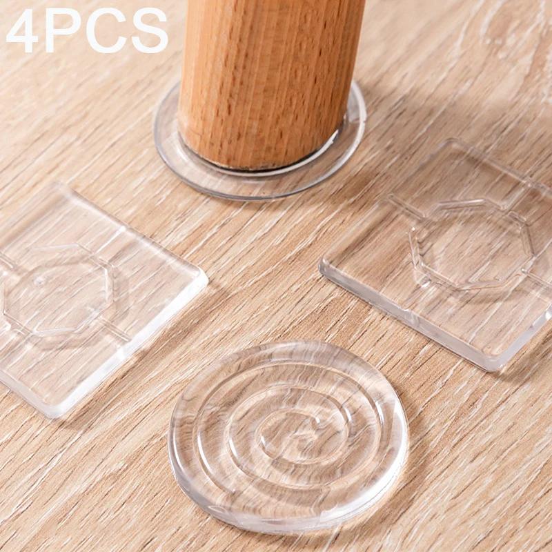 Transparente Silikon Anti-Rutsch-Matte Möbelgleiter Tischbeine Sofafüße PU Klebefolie Wasserdicht Leise Praktische Matte