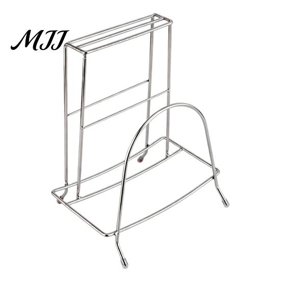 Space Saving Kitchen Tool Stand Stainless Steel Chopping Board Storage Rack And Knife Holder for Household Organization Tools Countertop, Vertical