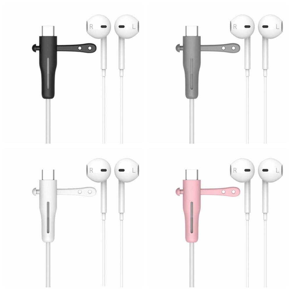 2 Pcs Accessories Type C Headphone Cord Protector Dustproof Silicone Cover