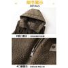 Men Plus Size Warm Hooded Thick Fleece Lined Casual Winter Sleeveless Vest