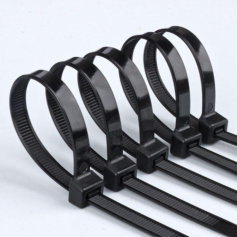 600/100x Self Locking Cable Ties Plastic Nylon Adjustable Cord Ties Straps Fastening Fixed Loop Home Office Cables Tie Fastener