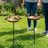 Retro Style Bird Water Drinker Large Capacity Bird Feeding Station  Backyard Use
