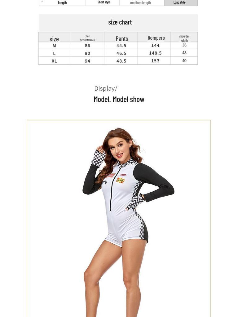 Cheerleading Uniform F1 Women's Racing Suit Tribal Cycling Jumpsuit Halloween Costume