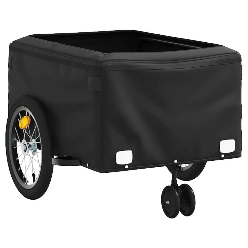 Bicycle Trailer Black and Green 45 kg Iron