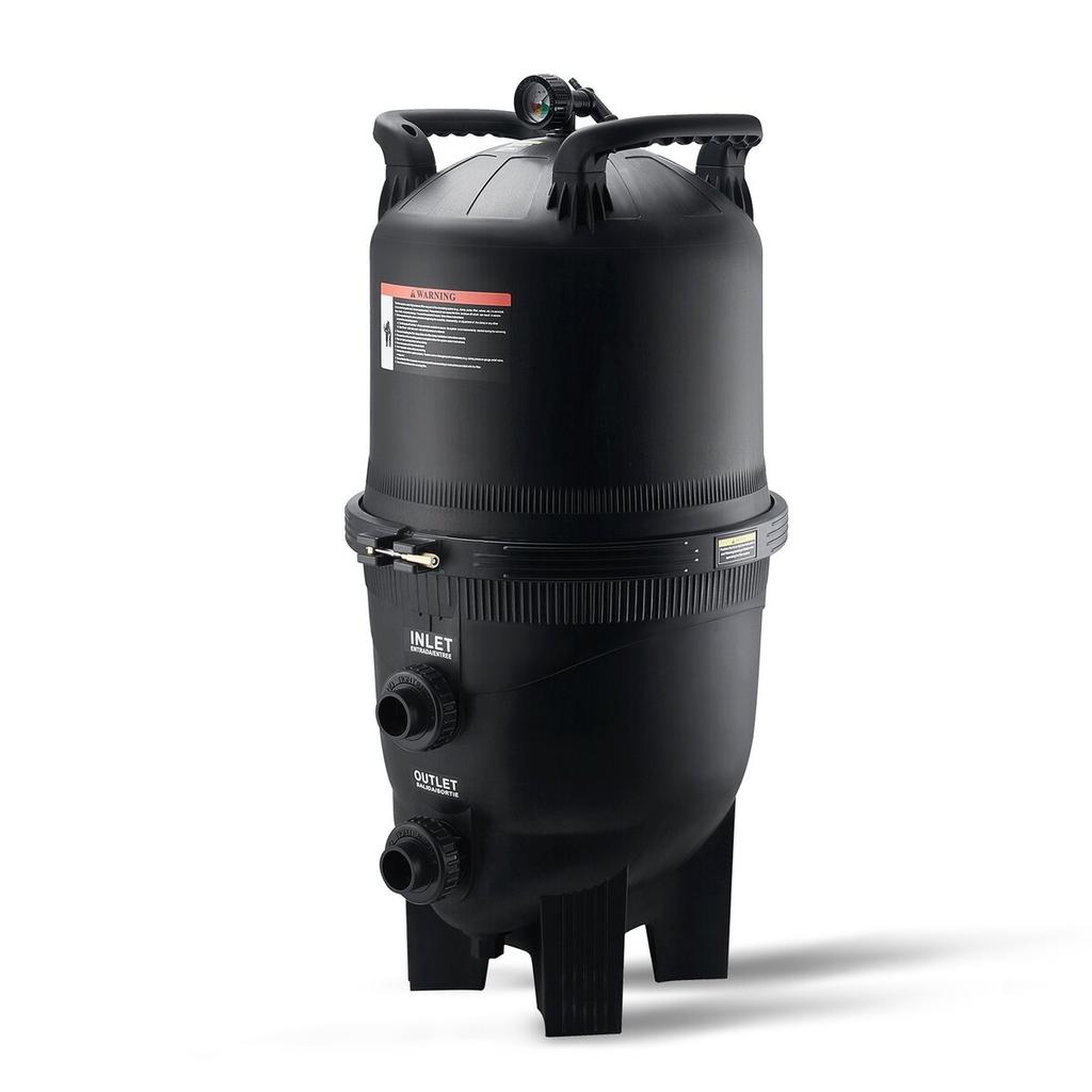 Cartridge Pool Filter, 49 Sq.m Filter Area Inground Pool Filter, Above Ground Swimming Pool Filtration Filter System with Upgrade Filter &Leak-proof,
