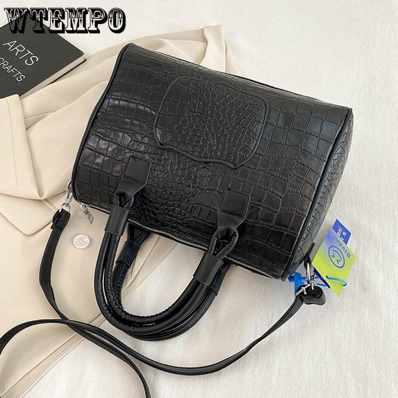 WTEMPO Kvinner stor håndveske skulderveske broderisett dekorasjonssømveske