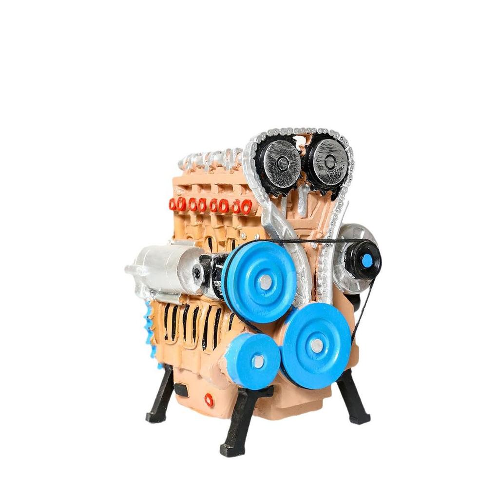 Model Motor Rășină L4 Ornament Decor Acasă