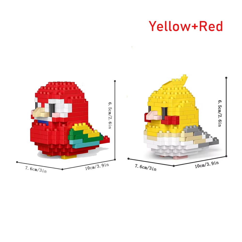 3D Micro Mini Diamond Puzzle Blocks - Cute Pet Animal Series Pig Panda Hamster Snail  Stress Relief DIY Desk Decor Collectible