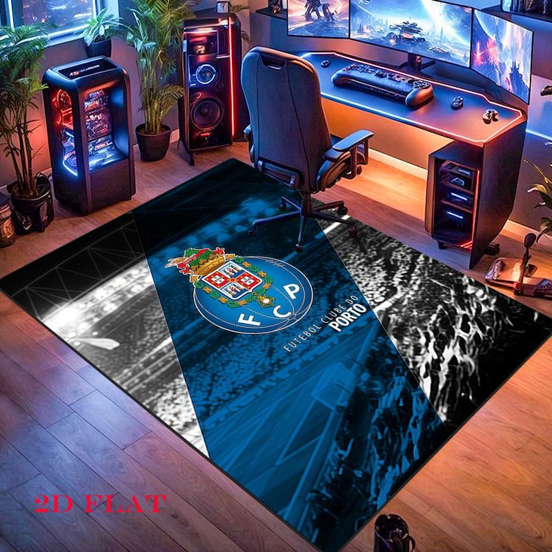 FC Porto Poster Teppich für Wohnzimmer Schlafzimmer Zuhause Sofa Dekoration, Kinder Spiel rutschfeste Bodenmatte
