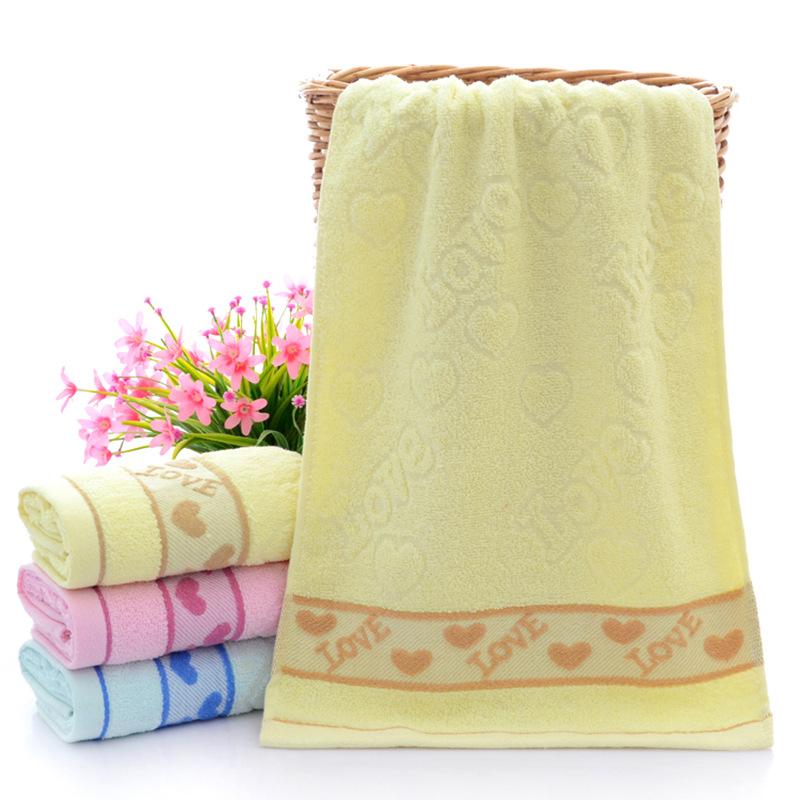 Towel Absorbent Home Daily Couple Face Towel Gift LOVE