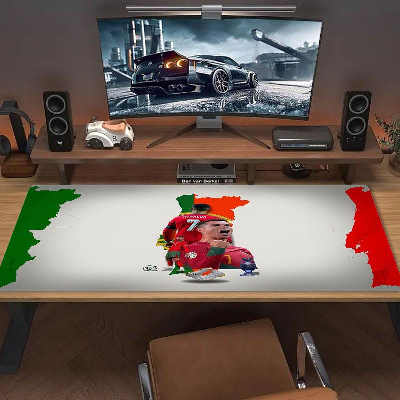 CR7 Large Size Mouse Pad Large Gaming Table Cushion Non-slip Laptop Tablet Big Mousepad XXL Mat Mini PC Playmat With Lock edge