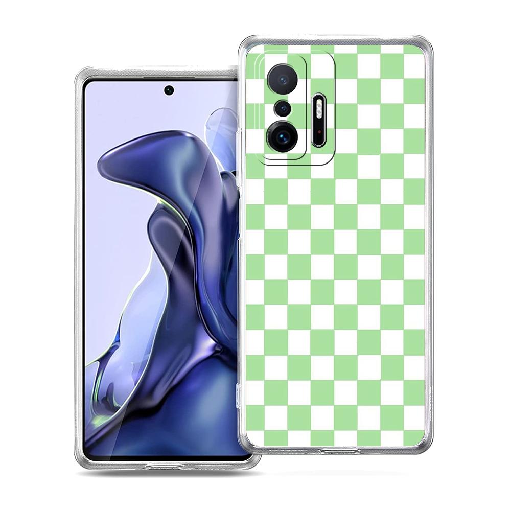 Checkerboard Plaid Checked Phone Case For Xiaomi 14 13 12 Lite Mi 11 11X 13T 12T 11T For Poco X5 X4 X3 NFC F5 F4 M4 Pro 5G Cover