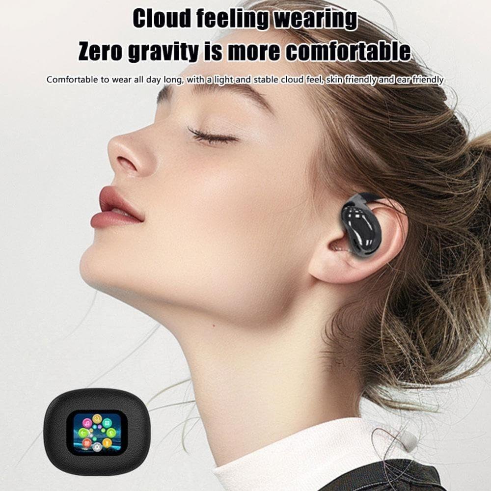 Touch Screen Bluetooth 5.4  Earphones True Wireless Open Ear Earbuds Bluetooth 5.4 IPX5 Waterproof Wireless Headphones for Workout/Running