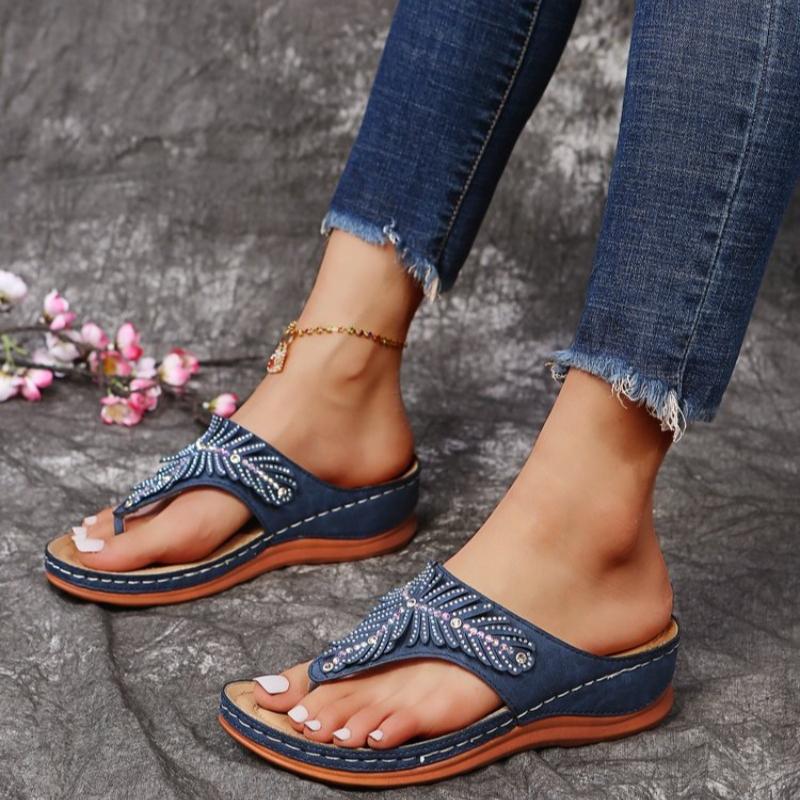 Summer Women Slippers Big Size Platform Wedges Sandals Non-Slip Open Toe Sandals Flip Flops Comfortable Beach Shoes Slides Women