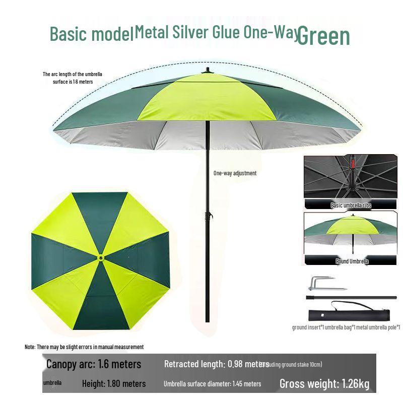 Universal Fishing and Camping Umbrella: Foldable, Rainproof, and Sun Protection