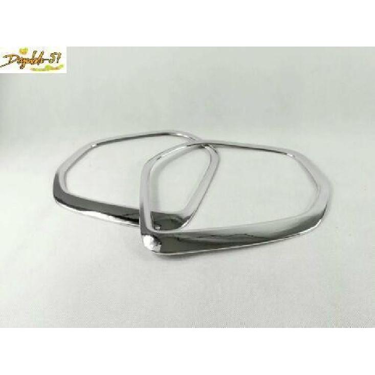 2PCS ABS Chrome Front Fog Light Lamp Cover Fits For Kia Sportage 2017-2018 New