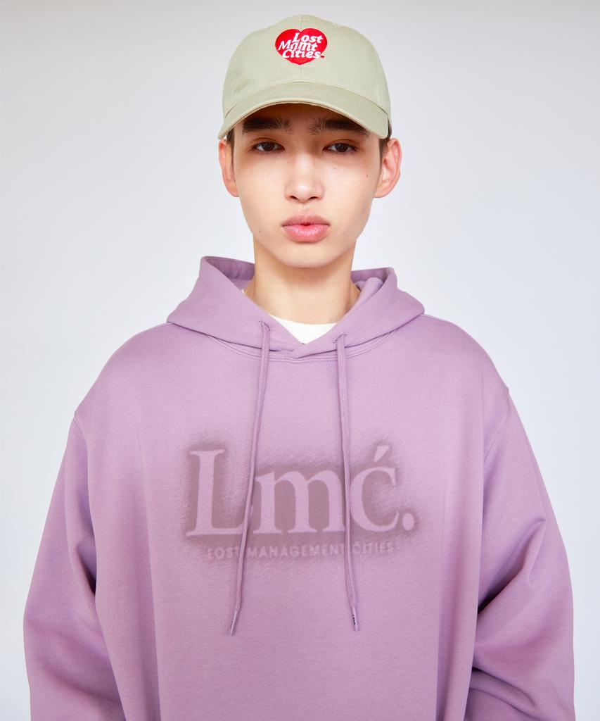 Blur Serif Hoodie Light Heather Gray
