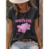 Maglione Girocollo Tondo a Forma di Petalo Estivo T-shirt a Maniche Corte da Donna