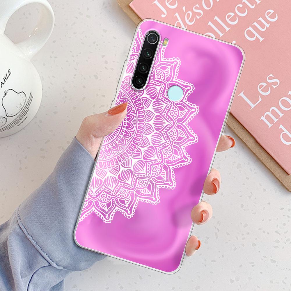 Custodia Redmi Note 8 Pro Cover Posteriore Note 8T Ragazze Nuova Moda Trasparente Custodie per Telefono Custodia Morbida in Silicone Per Xiaomi Redmi Note 8 Coque