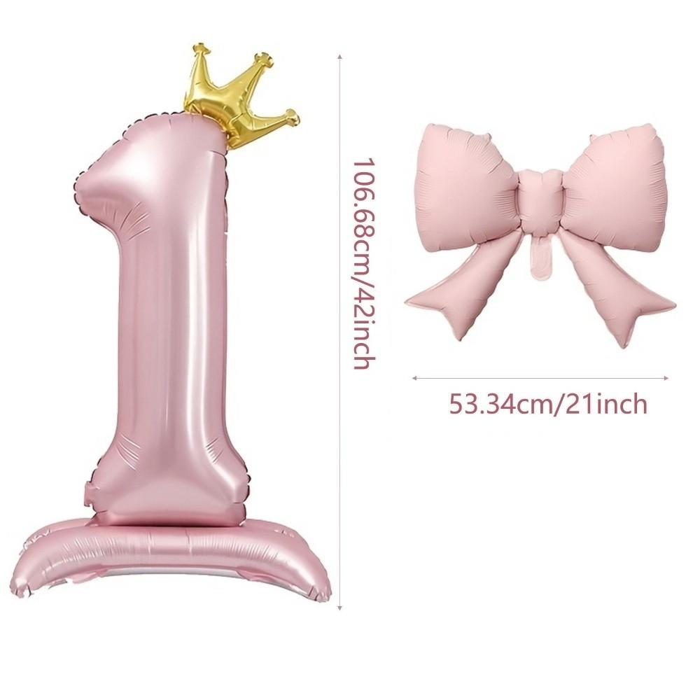 Crown Shape Standing Crown Balloons Pink Color 42 Inch Balloons Wedding Venue Decoration