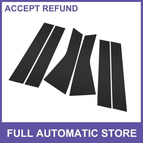 6 Pcs Door Pillar Window Trim for Ford Edge 15-20 Black