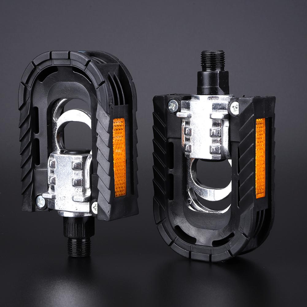 Bicycle Folding Pedals with Safety Reflective Sheet Bicycle Flat Pedals Non-Slip Universal Foldable Pedals Bicycle Accessories