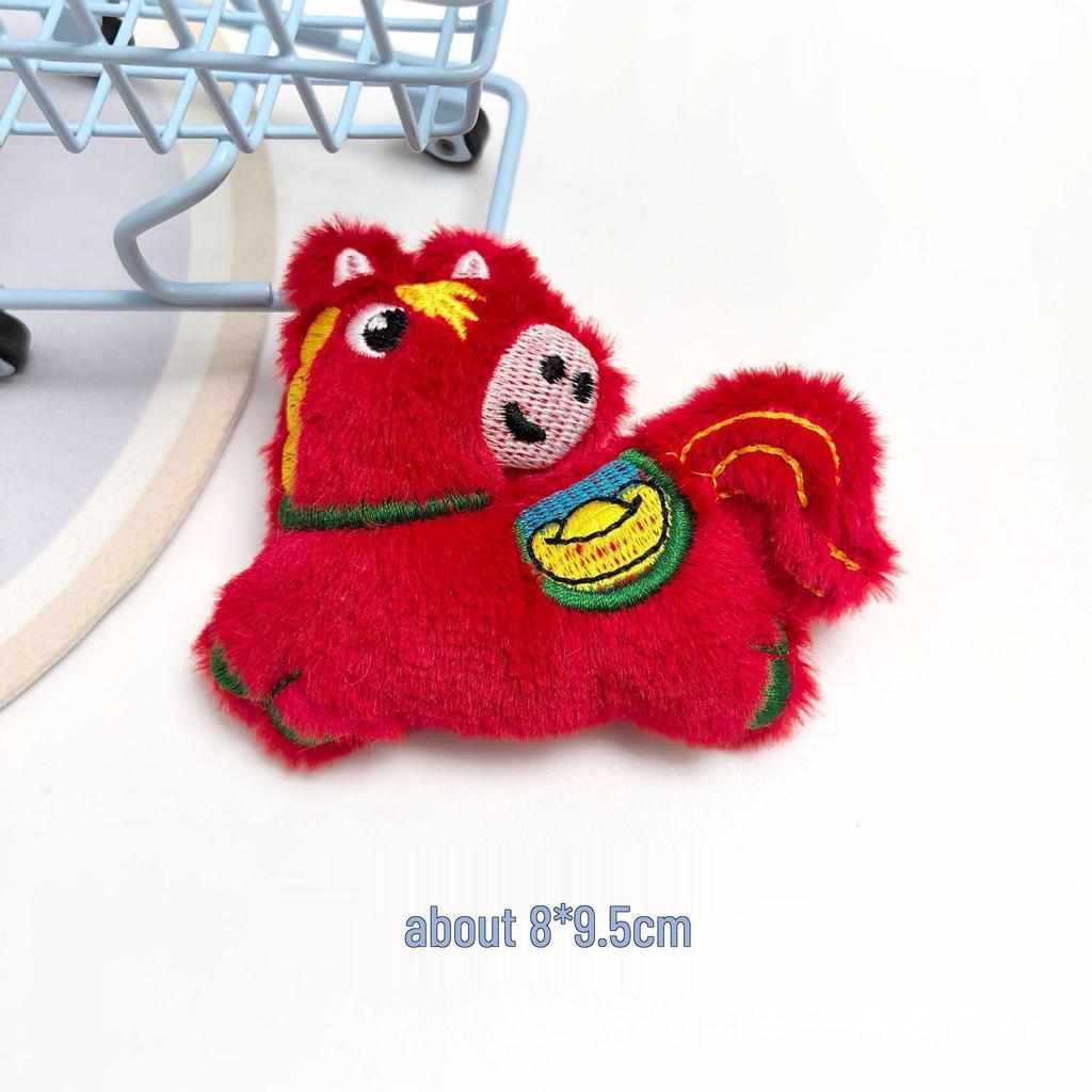 Year of the Horse Plush Pendant: DIY Brooch, Clothing Accessory, Bag Keychain