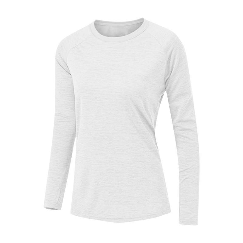 2026 Round Collar With Finger Tips Yoga Long-sleeved Training Running Sports Top T-shirt Women