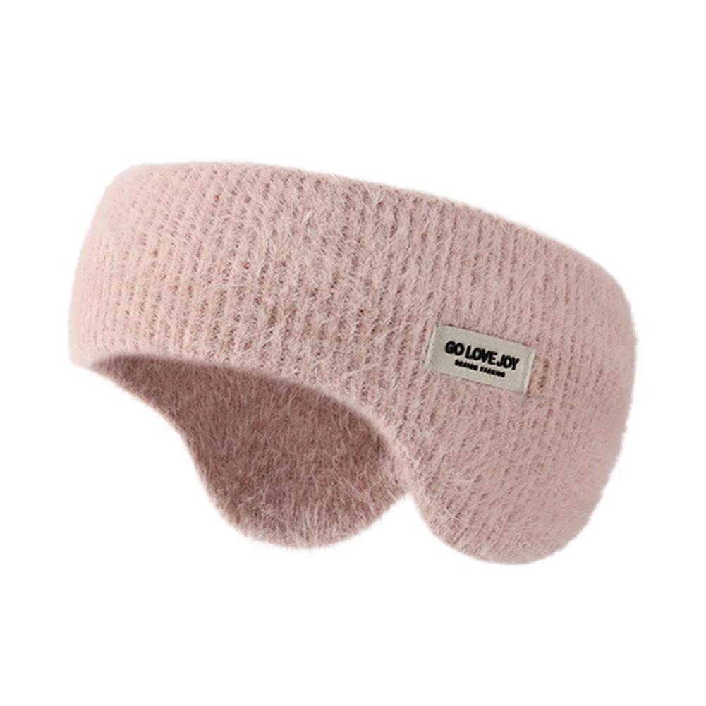 Winter Warme Gestrickte Ohrenschützer Winddicht Dickes Plüsch Ohrschutz Radsport Stirnband Herren Damen Outdoor Laufen Thermische Ohrenklappen