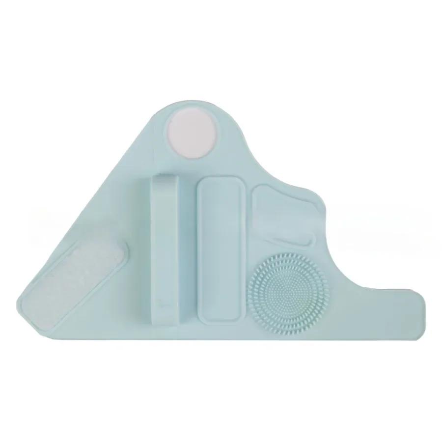 1Pc Makeup Assistance Hand with Silicone Makeup Pad Portable Makeup Brush Cleaning Makeup Tools