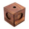 Casse-tête en bois - Engelhart - Dé enfermé - 9 pièces - Niveau difficile - 6,9 x 6,9 x 6,3 cm