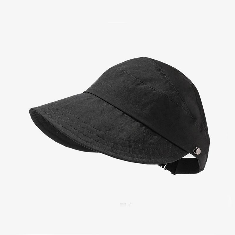 

Style Hat Versatile Minimalist Solid Color Womens Outdoors Sunbonnet Hatscaps чорний