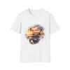 Retro Sunset Muscle Car T-Shirt, Vintage Car Tee, Summer Apparel, Gift for Car