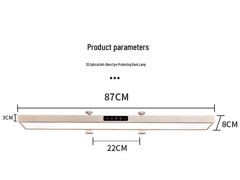 

Wall-Mounted Voice-Controlled Eye-Friendly Desk Lamp for Kids Study, Full Spectrum Table Light