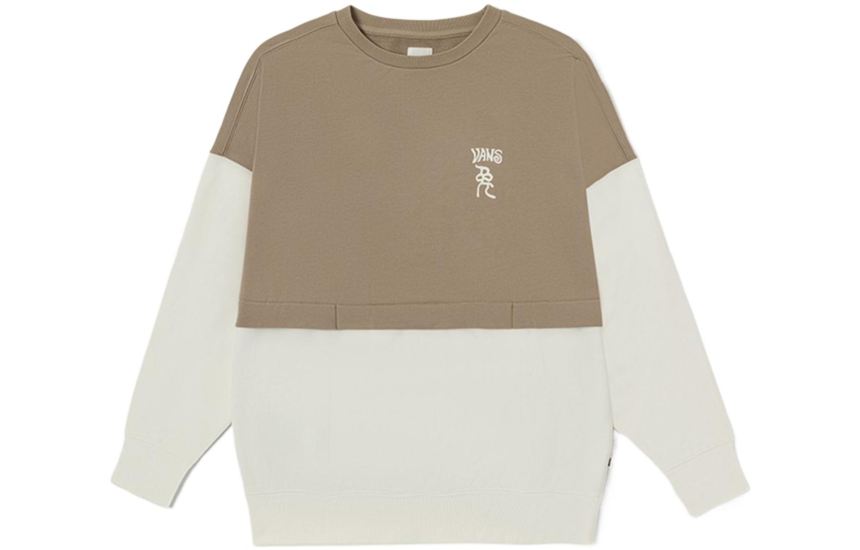 Vans Sweatshirts Women s Light Umber Crew Neck Moderate Regular VN0008YBYEH M