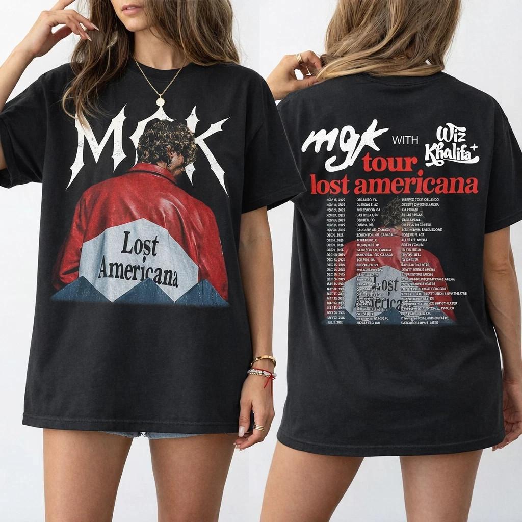 Americana  Tour  Shirt  Machine  Gun Unisex T-Shirt M