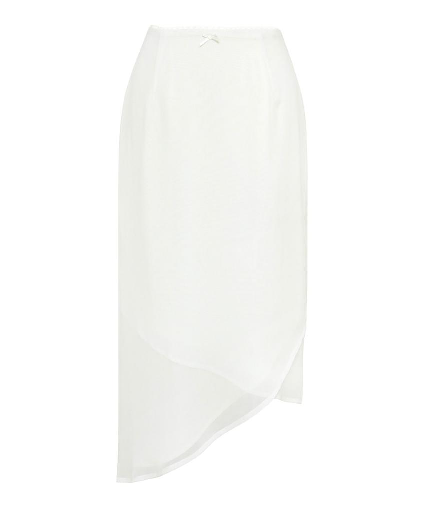 NICHEQYIEL Lisha Wrap Long Skirt, White