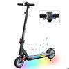 RCB R12 MAX Electric Scooter for Kids 7 Inches, 220W, 25.2V 5.2Ah, 15 Km, 18 Km/h, 3 Adjustable Heights, Black