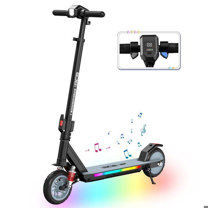 RCB R12 MAX Elektrische Step Kind 7 Inch, 220W, 25,2V 5,2Ah, 15 km, 18 km/u, 3 Verstelbare Hoogtes, Zwart
